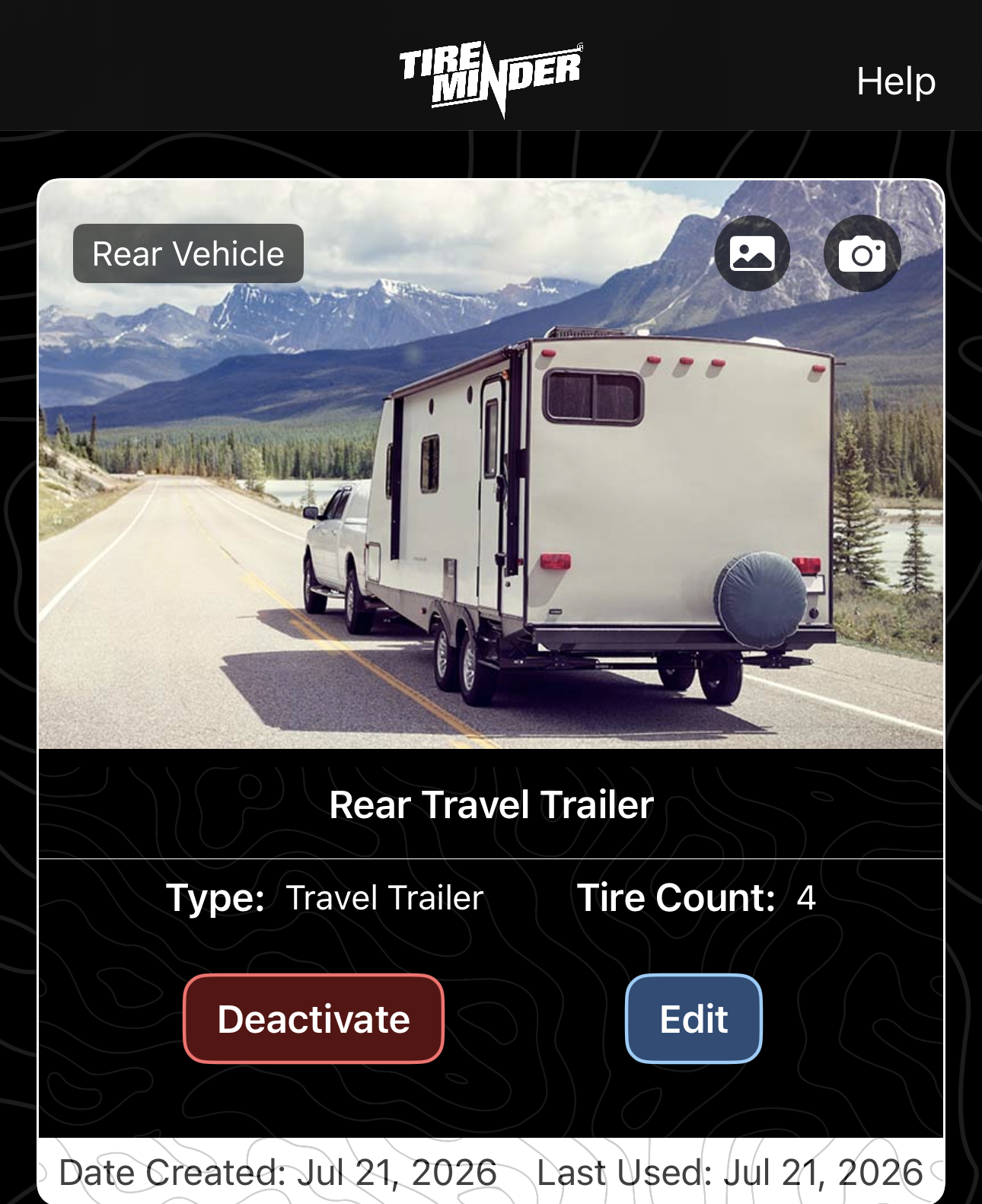 Vehicle details screen