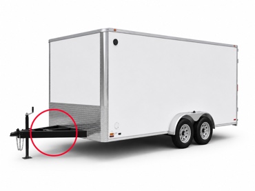 Utility trailer module mounting area